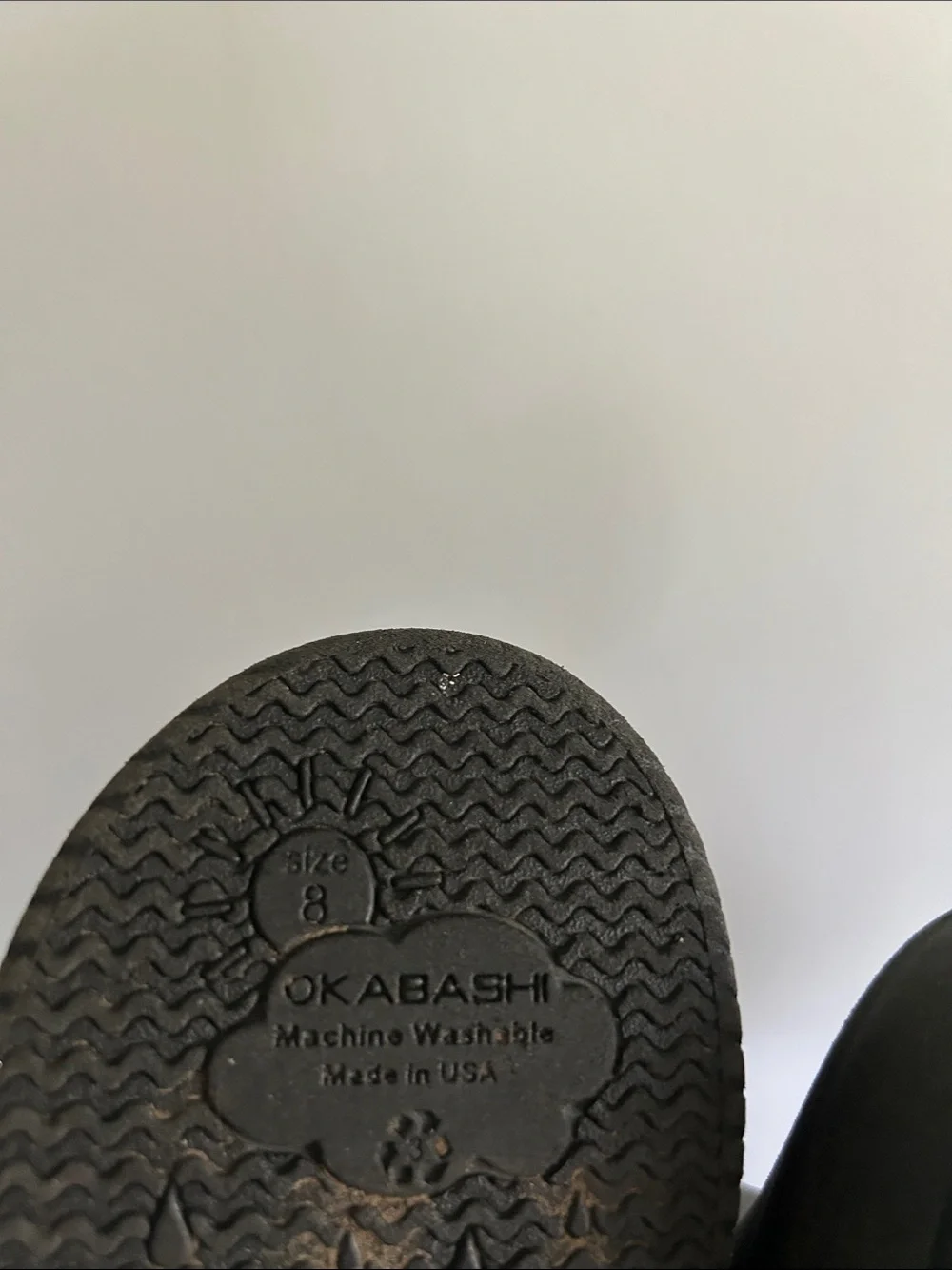 Okabashi Kids Black Rain Boots with Star Handle